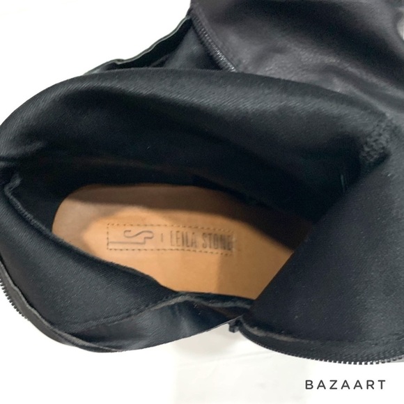 Leila Stone Knee Heigh boasts buckle Boots Sz: 7 - Picture 9 of 10